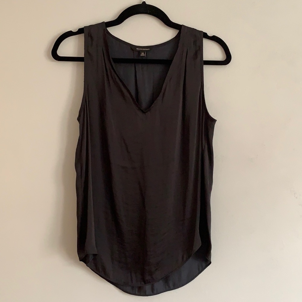 Banana Republic Satin Sleeveless Blouse